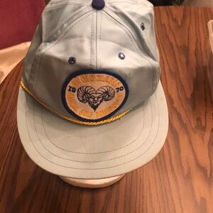 Vintage Blue Cap with Embroidered Logo LA Rams Golf tournament 1970